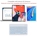 Miniatyrbilde 3 av 5: Ultra-tynn Bluetooth-tastatur Bærbar Mini Trådløst Tastatur Oppladbar for iOS Android Windows - 10 tommer