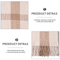 Miniatyrbilde 3 av 7: Dame Lang Rutete Teppe Chunky Oversized Vinter/Høst Varmt Sjal Stor Rutete Sjal Wrap