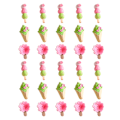 Miniatyrbillede 1 af 5: 30 stk. Blomsterharpiks, Kunstalbum Flatback Scrapbooking Pynt DIY Scrapbooking Håndværk Tilbehør