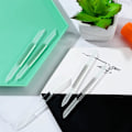 Miniatyrbillede 7 af 7: Glas Neglebåndspusher, Neglefiler Manikyr Stick Neglepleje, Tjekkisk Præcisionsfiling Neglebåndsfjerner