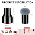 Miniatyrbillede 4 af 5: 3 stk. Pudder Puff Svampe Makeup Blender Puff Med Håndtag og 3 Holder