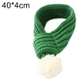 Miniatyrbillede 2 af 6: Hunde- og kattescarfs strikkede katte- og hundetøj kattescarfs kæledyrsgrønne scarfs