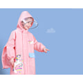 Miniatyrbild 6 av 6: Regnrock för barn Flickor Pojkar Regn Poncho Regnjacka Regnjacka Andas Vattentät Ocmne Piece Lättvikts Jumpsuit för utomhusbruk Regn Softshelljacka