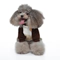 Miniatyrbillede 7 af 7: Hundepyjamas til små hunde Bløde hvalpe Onesie Kat Jumpsuit Komfortable kæledyrs tøj (Kaffe)