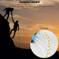 Miniatyrbild 4 av 4: 9 Core Paracord Räddning Knytning Tält Snodd Camping Rep för Utomhus Armbandsvävning 20M Röd