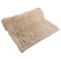 Miniatyrbillede 2 af 2: Chenille Anti-slip Vandabsorberende Skridsikker Måtte Badeværelse Stue (Kamel)