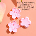 Miniatyrbilde 3 av 5: 60 stk Harpiks Blomster Flatback Knapper for DIY Hårklipp Hodebånd Scrapbooking Pynt