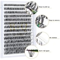 Miniatyrbild 3 av 4: Lash Clusters 40D-0.07C-10 B&Q Lash Individuella Fransar 240