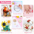 Miniatyrbild 5 av 5: 5-pack nagelprickpenna-set, nagellacksmålning, manikyr, prickar, nagelkonst, dubbeländad nagelkonstspets, borr