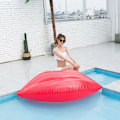 Miniatyrbild 4 av 5: Uppblåsbar Pool Float, Vuxen Läppar Vattenlounger Mun Flytande Rad Vatten Vila Float Badring