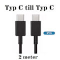Miniatyrbild 5 av 5: USB C till USB C Laddsladd, 2M EXTRA LÅNG iPhone 16 3 stycken 3 stycken