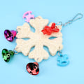Miniatyrbild 1 av 4: Loofah Snöflingaformad Hängande Leksak för Fågelburar, Fågelburtillbehör