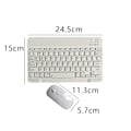 Miniatyrbillede 2 af 5: Opladeligt Bluetooth Tastatur og Mus Combo Ultra-Tyndt Bærbar Kompakt Trådløst Mus Tastatur Sæt til Android Windows Tablet Telefon iPad iOS