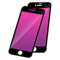 Miniatyrbillede 1 af 5: 2 Pak Iphone 7&8 SE (2020-2022) Sort - Hærdet Glas 9H - 3D