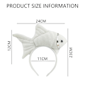 Miniatyrbillede 2 af 6: 2 stk. Fisk Guld fisk Havdyr Havdyr Kostume Pandebånd Tilbehør til Halloween Klæd dig ud Fisk Kostume Fisk Pandebånd