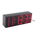 Miniatyrbillede 4 af 8: Digital LED Skrivebordsvækkeur med Snooze-funktion, Timer, Termometer og Fjernbetjening