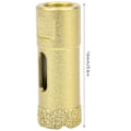 Miniatyrbillede 4 af 8: 2 stk. Diamant Hulsav Brazing Bor Bit Åbner Boring Marmor Beton Værktøjer M14 22mm