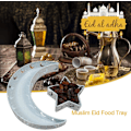 Miniatyrbild 3 av 7: Månen Servis Dessertbricka Månstjärna Middagstallrik Bricka Järn Moon Srar Efterrättstallrik Rustik Crescent Moon Star Bricka Bakelsebricka Ramadan-dekorationer