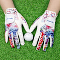 Miniatyrbild 7 av 8: Golfhandskar för Kvinnor Dampar Coolt Läder Båda Händerna Sommar Blommig Färgglad Andningsbar Sport Handskar