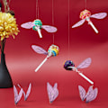 Miniatyrbillede 4 af 8: 70 par Dragonfly Ving Charms Kunstige Butterfly Vinger Charms Håndværk Ving Øreringe Charms til Kvinder Øreringe Vedhæng Smykker