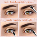 Miniatyrbilde 4 av 5: Eyeliner-kost, øyenbrynskost, flat kost, laget av bionisk fiberhår
