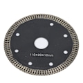 Miniatyrbillede 1 af 2: 110mm Diamant Savblad Rundt Skæredisk Hjul Keramik Fliser Skære Værktøjer (Sort)
