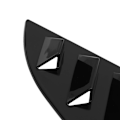 Miniatyrbilde 3 av 8: 1Par Sidevindu Louver Deksel Beskyttende Stilig Robust Vindu Triangulære Lukker Trim For Mk5 6R 6C Blank Svart