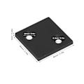 Miniatyrbild 6 av 8: 5 st Aluminiumprofiler Slutlock 8080 Dubbla Spårändar för 3D-skrivare CNC-fräs Svart
