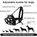 Miniatyrbilde 6 av 8: Hundemusling, Pustende Kurv-Muslinger for Små, Mellomstore og Store Hunder, Anti-Bitting, Bjeffing og Tygging Hundemunn Deksel
