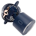 Miniatyrbillede 4 af 5: Flyvemaskine Oscillerende Mini Fan USB Opladning Bærbar Håndholdt Fan til Sommer Hjem Kontor Blå
