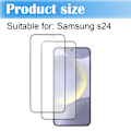 Miniatyrbillede 5 af 5: 2-Pak SAMSUNG S24 PLUS Skærmbeskytter - Hærdet Glas 9H - Super kvalitet 3D
