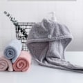 Miniatyrbillede 5 af 5: Mikrofiber Hårhåndklædepose - 3-pak Hurtigtørrende Hårhåndklæder, Mænds og Kvinders Hårhåndklæder