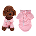 Miniatyrbilde 1 av 6: Små Hunder og Katter Pyjamas Silke, Myke Kjæledyrtrøyer Loungewear Valpeklær, Katter Soveklær Skjorte (Rosa)