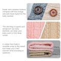 Miniatyrbilde 8 av 8: Unisex Babyteppe i Myk og Tykk Fleece - Strikket Babyteppe for Jenter og Gutter - Vognomslag for Nyfødte - Babytilbehør