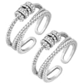 Miniatyrbillede 1 af 5: Anti-angst Ringe til Kvinder Mænd Unisex Justerbar Stabling Spinde Worry Ring