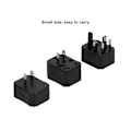 Miniatyrbillede 7 af 8: Rejseadapter Universal Strømkonverter Stik med 2 USB-porte til UK EU US JP AU CN 100~240V Sort