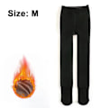 Miniatyrbilde 2 av 6: Jentetights i ensfarget, Ugjennomsiktige tights, Elastiske varme tights, Vinterfulle jenteleggings