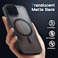 Pikkukuva 3 / 3: iPhone 13 Pro - Kuori MagSafe MagMat Frostad Matt Musta Black