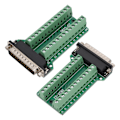 Miniatyrbild 1 av 8: 25-polig Terminalblockanslutning Signalmodul Skruvtyp PCB-terminalbräda för kommunikationsfelsökning DB25‑G2 Hankontakt