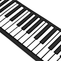 Miniatyrbild 5 av 8: 61 Tangenter Handrullad Piano Bärbar 4D Stereo Surround Sound Upprullningsbart Tangentbord Piano för Alla Åldrar PM61