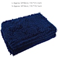 Miniatyrbillede 1 af 2: 2 stk. Chenille Anti-slip Vandabsorberende Skridsikker Måtte Badeværelse Stue