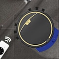 Miniatyrbillede 5 af 6: Automatisk Støvsuger Intelligent Fejerobot Genopladelig Indbygget 2000mAh Batteri med Vandtank Sort