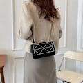Miniatyrbillede 4 af 5: Kvinders Crossbody Tasker Mode Kæde Tasker Klassisk Afslappet Clutch Skuldertasker