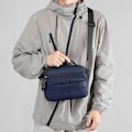 Miniatyrbild 5 av 6: Ny herr-axelremsväska för friluftsliv, crossbody-väska med stor kapacitet, messenger-väska, bärbar