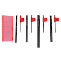 Miniatyrbillede 2 af 2: 4 stk S07k S08k S10k S12m sCLCR06 Drejebænk Boring Bar Drejeværktøjs Holder   10 stk CCMT 060204 Indlæg