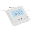 Miniatyrbillede 1 af 2: 868H-16A Digital Hus- / Rumgulvvarme Termostat Temperaturregulator