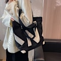 Miniatyrbilde 6 av 6: Store Canvas Tote-vesker med glidelås, Store Canvas Tote-vesker - Multifunksjonelle Canvas Handlevesker