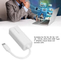 Miniatyrbild 7 av 8: DC till USB-C Adapter 65W PD DC till USB-C Konverter DC Strömförsörjning Adapter 5.5X2.1mm Hona till USB-C Hane Adapter Vit