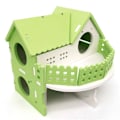 Miniatyrbild 1 av 8: Hamstergömställe, Montera Hamster Hut Villa, Burhabitat Dekor Tillbehör, Leksaker för Hamster Hamster Sovrum