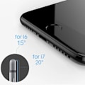 Miniatyrbillede 3 af 5: 3x Hærdet Glasbeskyttelse iPhone 6/7/8 Plus 5D Dækker hele skærmen Sort Transparent